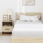 vidaXL Matelas Blanc 120 x 200 cm Polyester