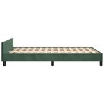 vidaXL Cadre de lit sans matelas vert foncé 120x190 cm velours