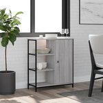 vidaXL Buffet sonoma gris 70x30x80 cm bois d'ingénierie