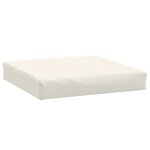 vidaXL Coussins de palette lot de 2 crème mélangé tissu