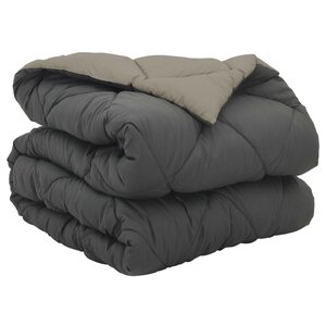 vidaXL Duvet complet toute l'année Gris clair et anthracite