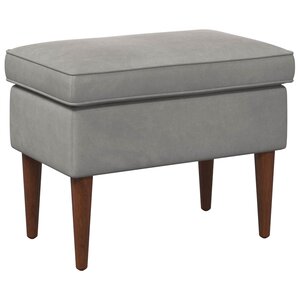 vidaXL Pouf Gris clair 55 x 35 x 41 cm Velours