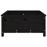 vidaXL Jardinière noir 82 5x82 5x39 cm bois massif de pin