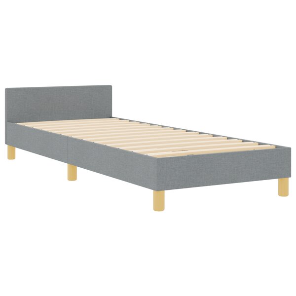 vidaXL Cadre de Lit Gris Clair 80x200 cm en Tissu