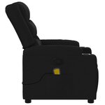 vidaXL Fauteuil de massage inclinable noir tissu