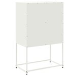 vidaXL Buffet haut blanc 68 5x38 5x107 cm acier