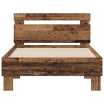 vidaXL Cadre de lit Bois ancien 98 5 x 200 cm Bois d'ingénierie