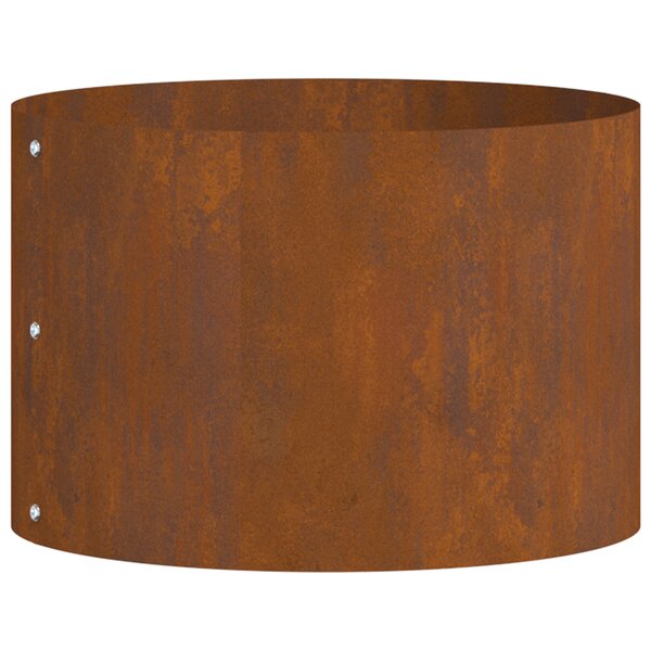 vidaXL Jardinière en acier corten Acier corten Acier corten Moyen