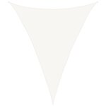 vidaXL Voile d'ombrage 160 g/m² Blanc 5x6x6 m PEHD