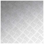 vidaXL Plaques à damier 2 Pièces Argent 50 x 50 cm Aluminium