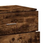 vidaXL Buffets 2 Pièces chêne fumé 60x39x80 cm bois d'ingénierie
