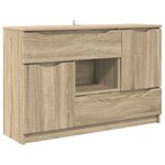 vidaXL Buffet Chêne Sonoma 100 x 30 x 65 6 Bois d'ingénierie