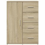 vidaXL Buffets 2 Pièces chêne sonoma 59x39x80 cm bois d'ingénierie