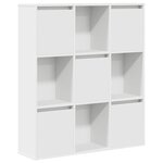 vidaXL Bibliothèque blanc 89x24x101 5 cm bois d'ingénierie