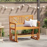 vidaXL Banc de jardin balancelle 2 places 110x59x97 cm en bois d'acacia costaud