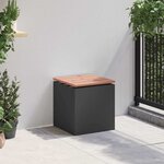 vidaXL Banc de jardin Noir 40 x 40 x 43 cm Acier
