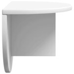 vidaXL Étagère Murale 2 Pièces Blanc 38 x 19 x 19 cm Bois d'ingénierie