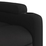 vidaXL Fauteuil de massage inclinable noir tissu