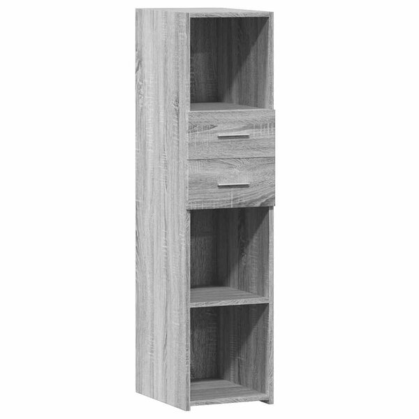 vidaXL Buffet haut sonoma gris 30x42 5x124 cm bois d'ingénierie