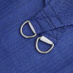 vidaXL Voile d'ombrage 160 g/m² Bleu 2 5x2 5 m PEHD