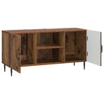 vidaXL Meuble TV Bois ancien 102 x 34 5 x 50 cm Bois d'ingénierie