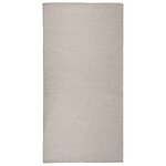 vidaXL Tapis à tissage plat d'extérieur 100x200 cm Taupe