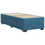 vidaXL Cadre de lit sans matelas bleu 80x200 cm velours
