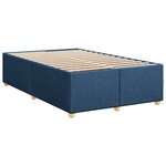 vidaXL Cadre de lit sans matelas bleu 120x200 cm tissu