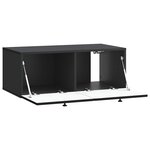 vidaXL Meuble TV mural Noir 78 5 x 41 x 30 cm Bois d'ingénierie