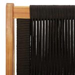 vidaXL Mobilier de jardin Noir 78 x 122 x 73cm Bois d'acacia massif