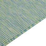 vidaXL Tapis à tissage plat d'extérieur 100x200 cm Turquoise