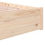 vidaXL Cadre de lit bois massif 135x190 cm double