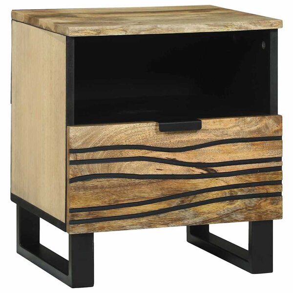 vidaXL Cabinet de chevet avec tiroir Marron 40 x 33 x 46 cm