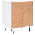 vidaXL Tables de chevet 2 Pièces blanc 40x35x50 cm bois d’ingénierie