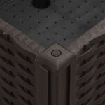 vidaXL Jardinière à roulettes marron 240x50x54 cm PP