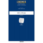 Bandes double soudure 265 x 115 mm pour blocs  carnets de timbres. Fond - Transparent