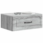 vidaXL Cabinet de chevet mural 2 Pièces Sonoma gris 49 x 34 5 x 20 cm