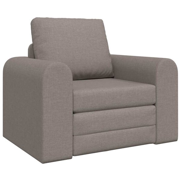 vidaXL Canapé-Lit Taupe 98 x 71 x 83 cm tissu