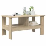 vidaXL Table basse Chêne Sonoma 90 x 50 x 45 cm Bois d'ingénierie