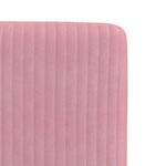 vidaXL Chaises à manger lot de 2 Rose Velours
