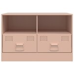 vidaXL Meubles TV 2 Pièces rose 67x39x44 cm acier
