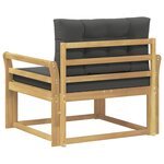 vidaXL Sofa de milieu extérieur Polyester Blanc