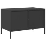 vidaXL Meuble TV noir 68x39x43 5 cm acier laminé à froid