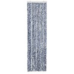 vidaXL Moustiquaire Bleu blanc et argenté 56x185 cm Chenille