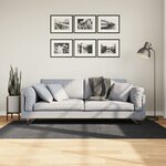 vidaXL Tapis IZA poils courts style scandinave anthracite 100x200 cm