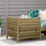 vidaXL Repose-pied de jardin 62x63 5x53 5 cm bois de pin imprégné