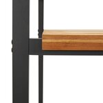 vidaXL Chaises de jardin empilables lot de 2 bois d'acacia et métal