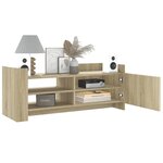 vidaXL Meuble TV Chêne sonoma 100x35x40 cm Bois d'ingénierie