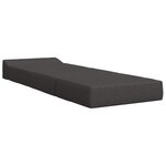 vidaXL Canapé-lit pliable Gris foncé 200 x 70 x 15 cm Tissu