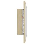 vidaXL Miroir LED de salle de bain Chêne sonoma 60x8 5x37 cm Acrylique